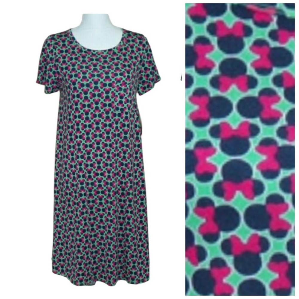NWT Lularoe L Disney Carly Minnie Mouse - Picture 1 of 6